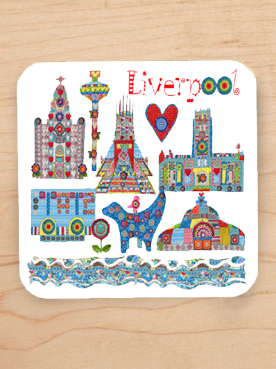 Liverpool Knitted City Coaster - Tula Moon