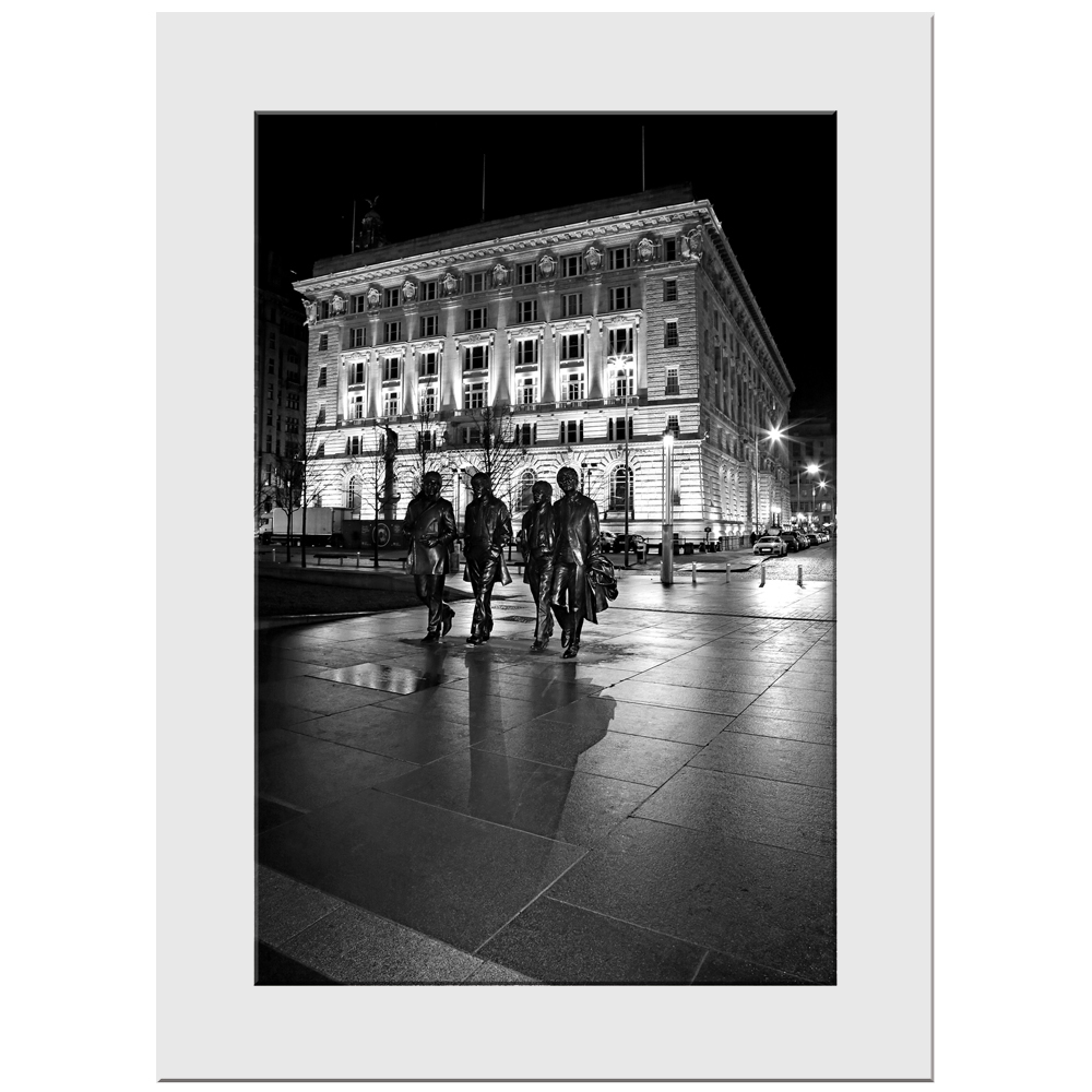 The Beatles & Cunard Building Print