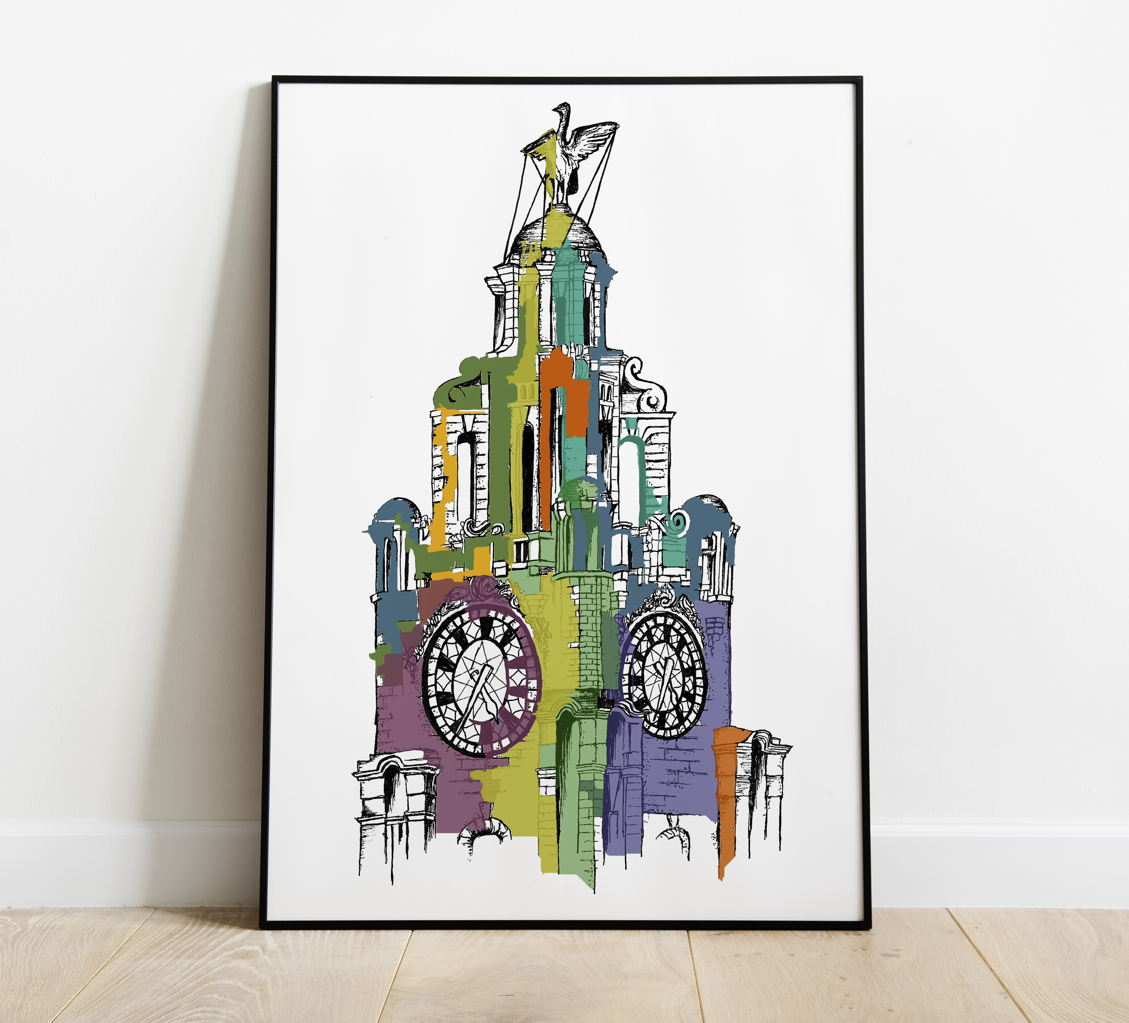 Royal Liver Building Print - Grace Emily