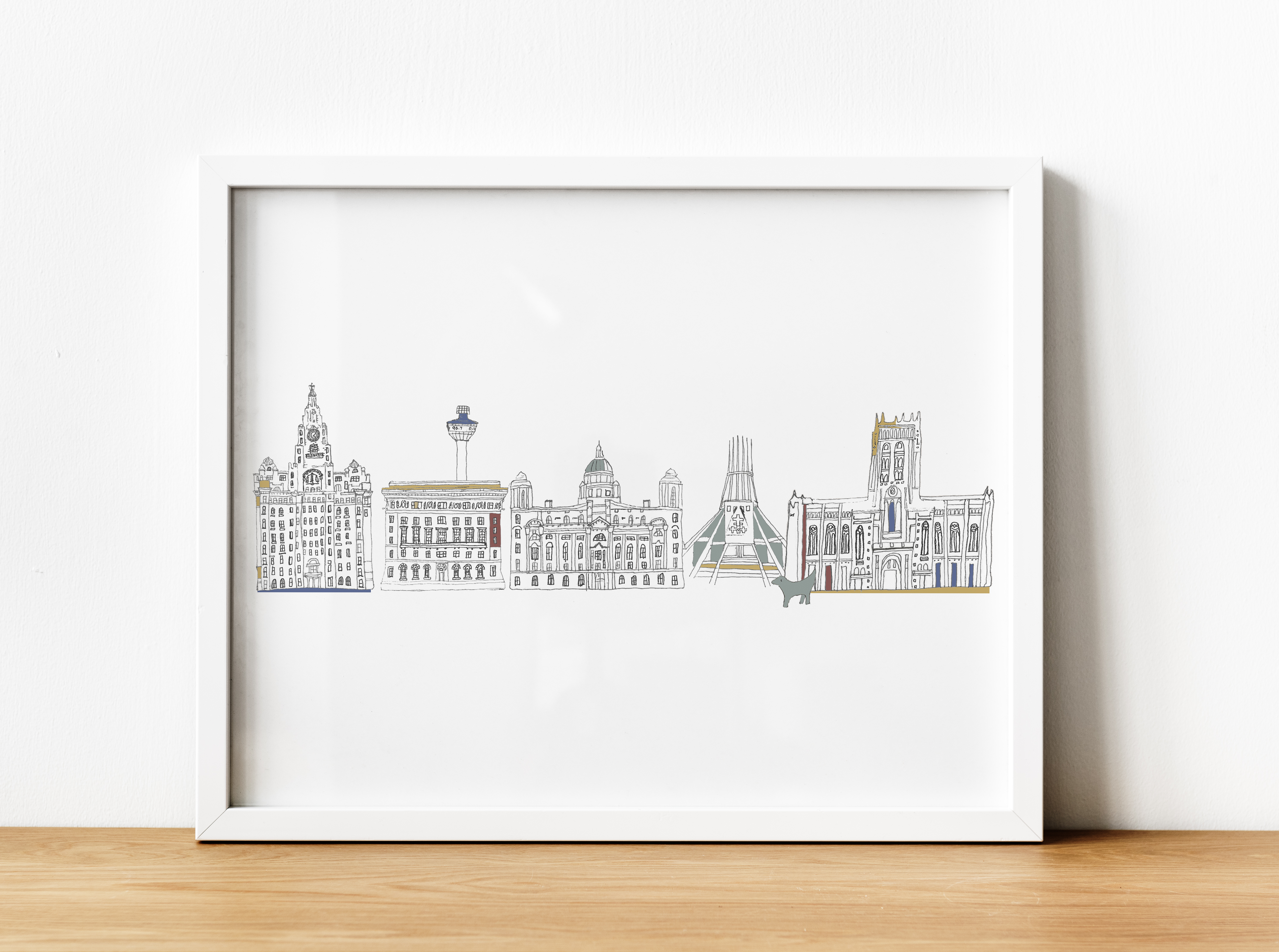 Liverpool Skyline Print - Grace Emily