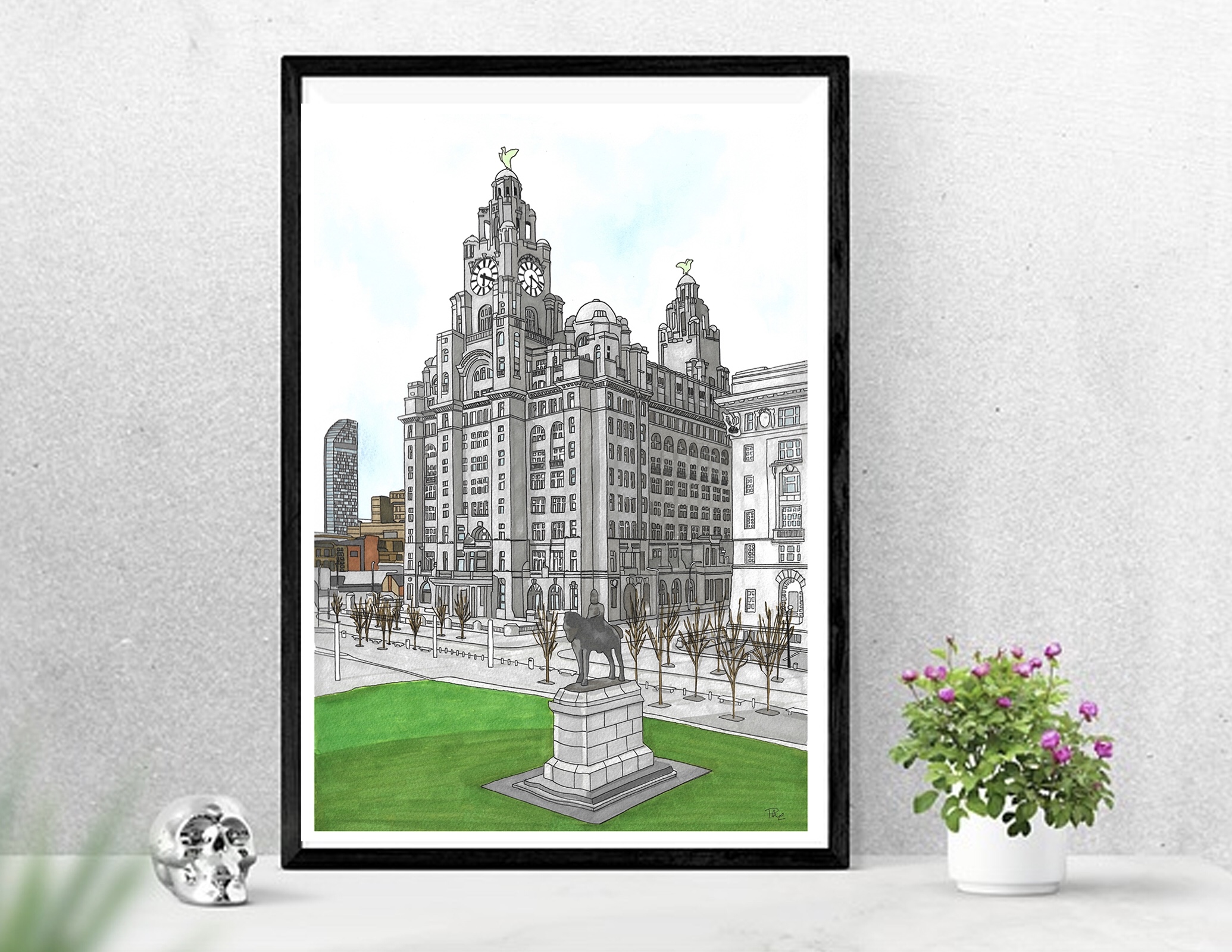 Liver Building Print - Paint By Pablo