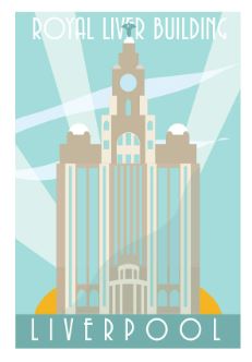 Royal Liver Building Card