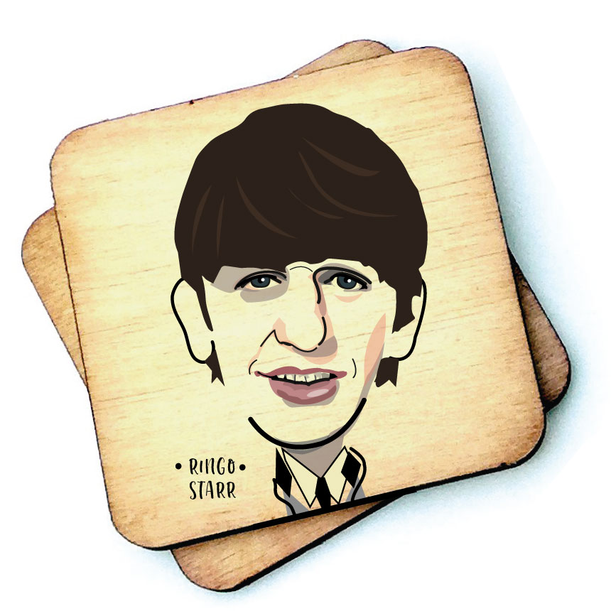 Ringo Starr Wooden Coaster